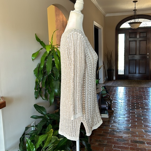 Dana Buchman open weave sweater szM - Picture 3 of 9